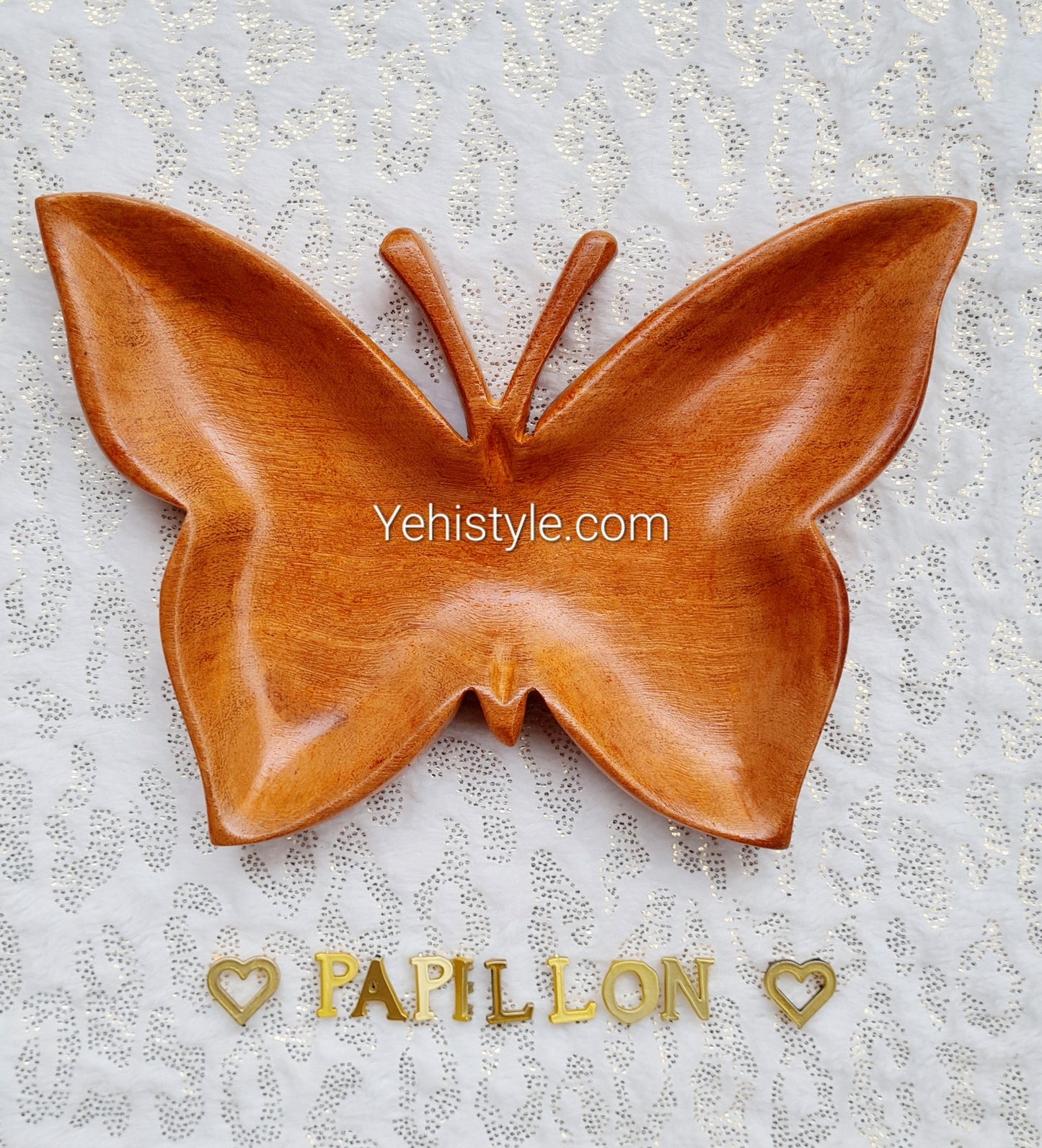 Assiette en bois Papillon pour enfant - Baby Love