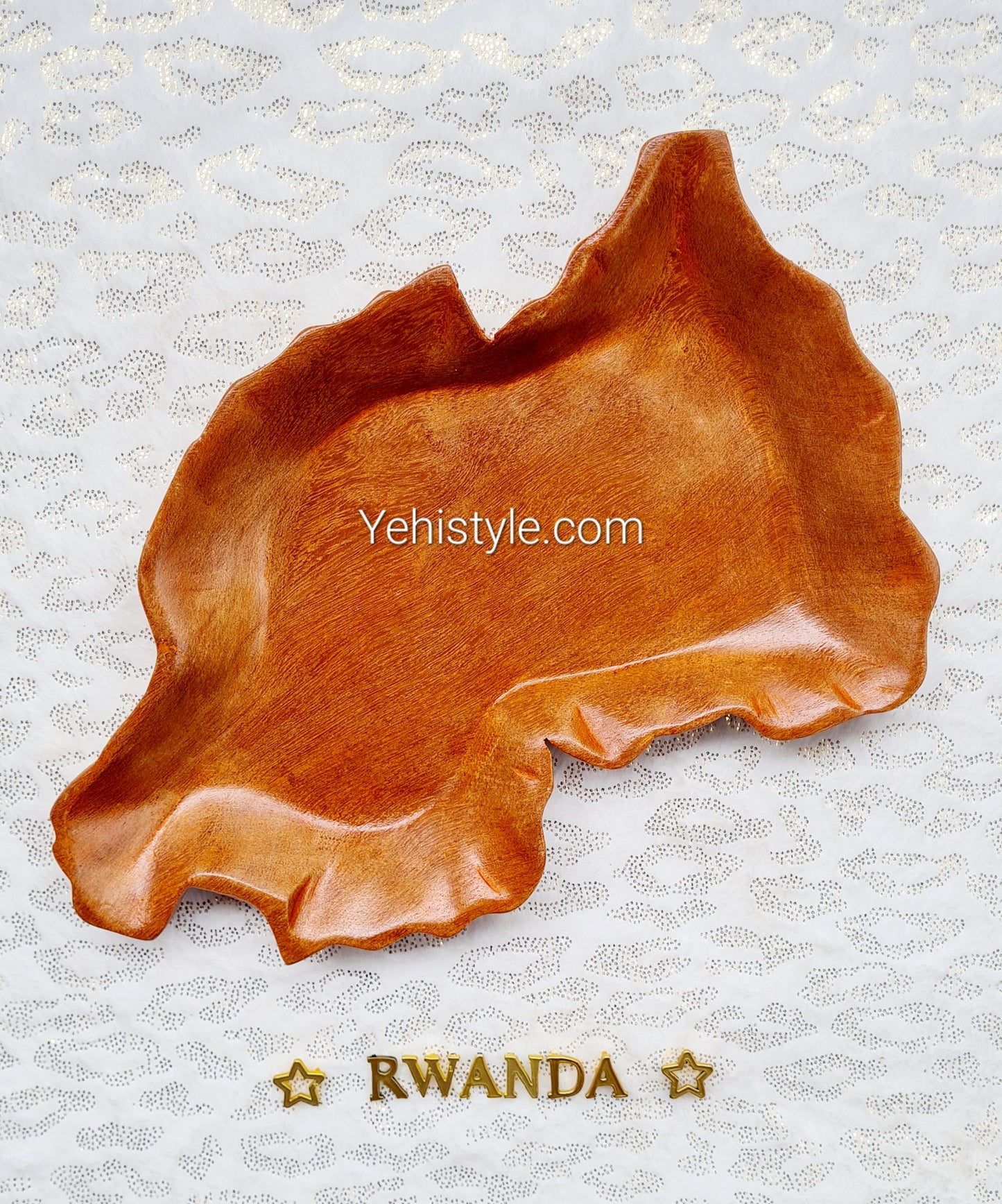 Assiette en bois Rwanda