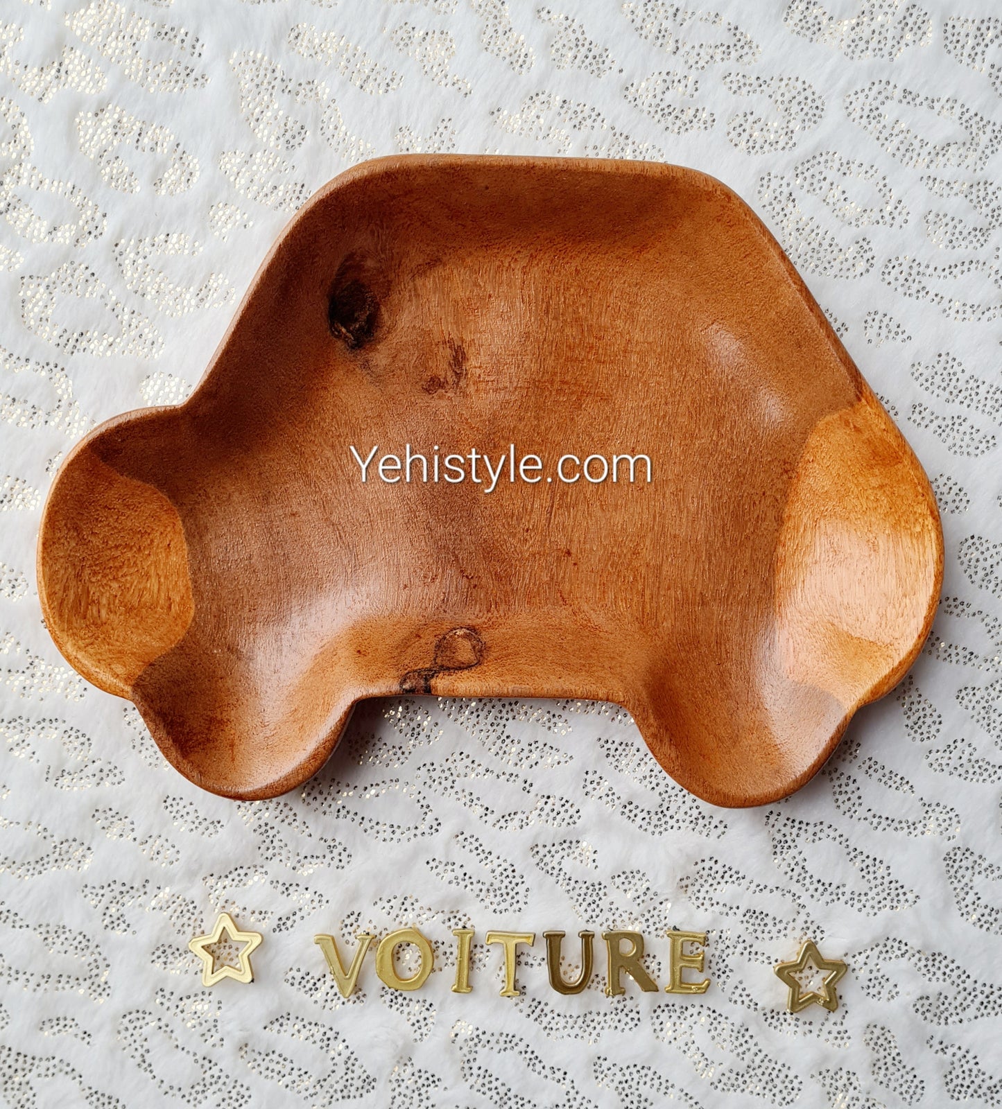 Assiette en bois pour enfant - Voiture Baby Love