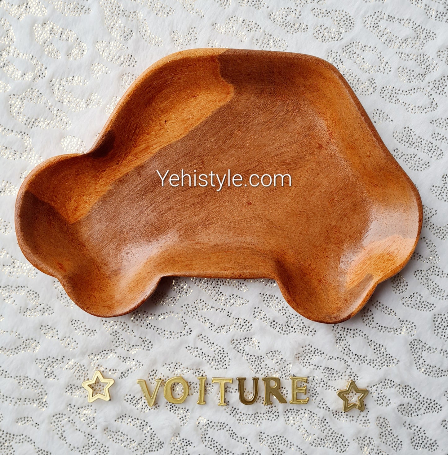 Assiette en bois pour enfant - Voiture Baby Love