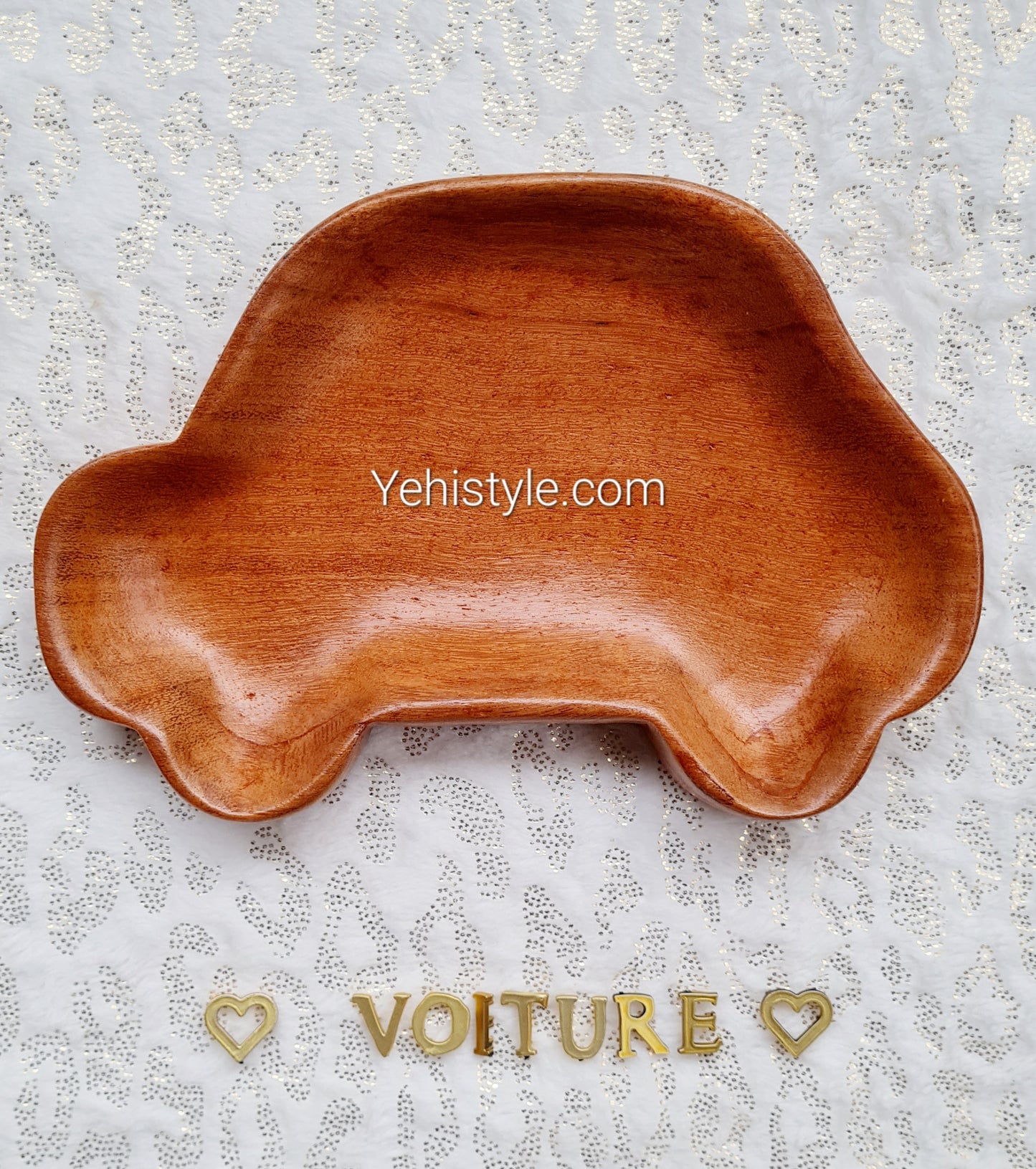Assiette en bois pour enfant - Voiture Baby Love