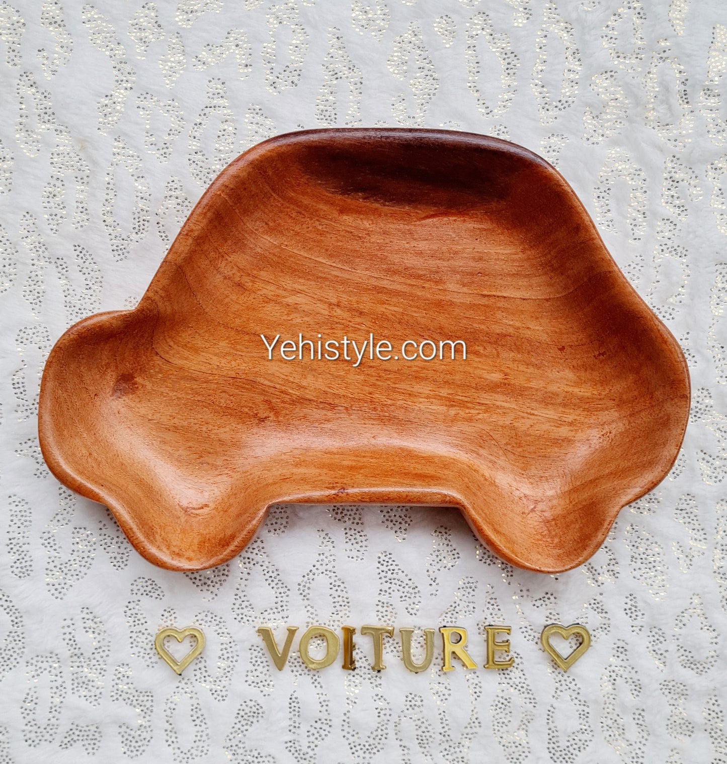 Assiette en bois pour enfant - Voiture Baby Love