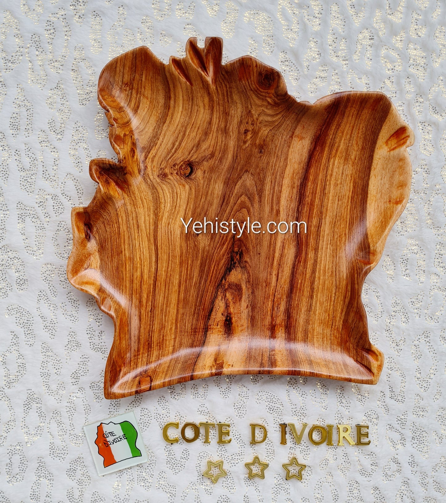 Assiette en bois Côte d'Ivoire