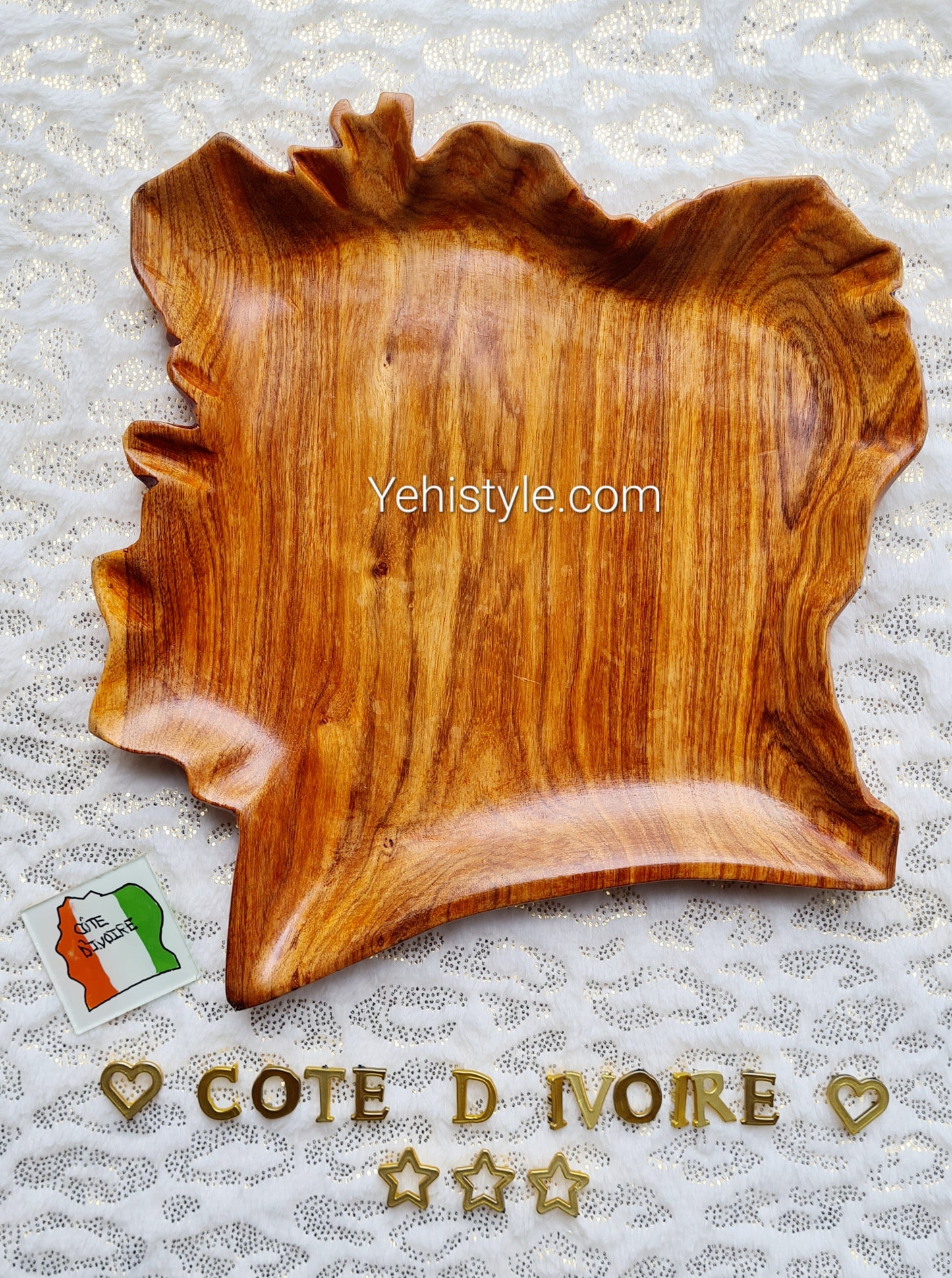 Assiette en bois Côte d'Ivoire