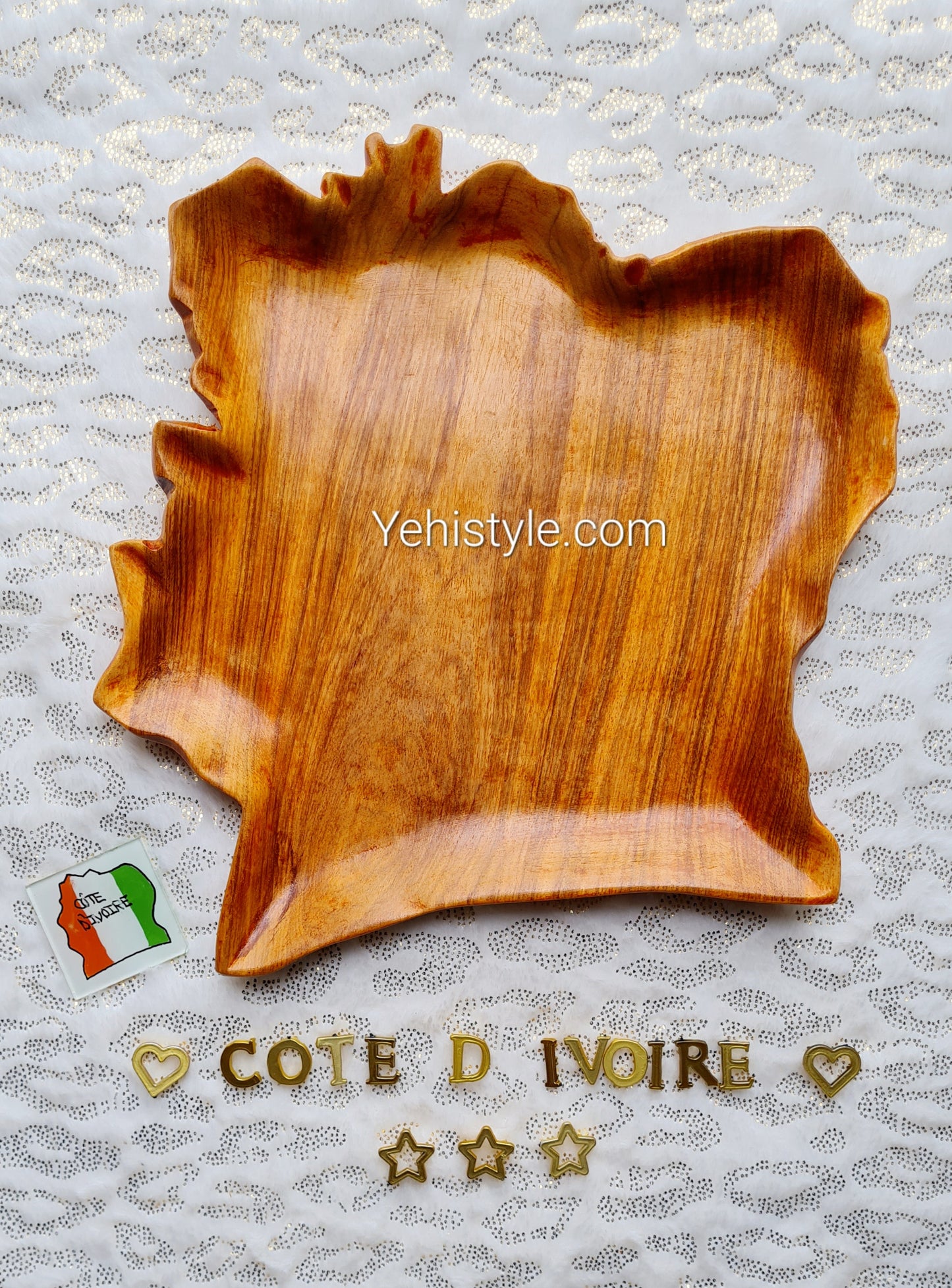 Assiette en bois Côte d'Ivoire