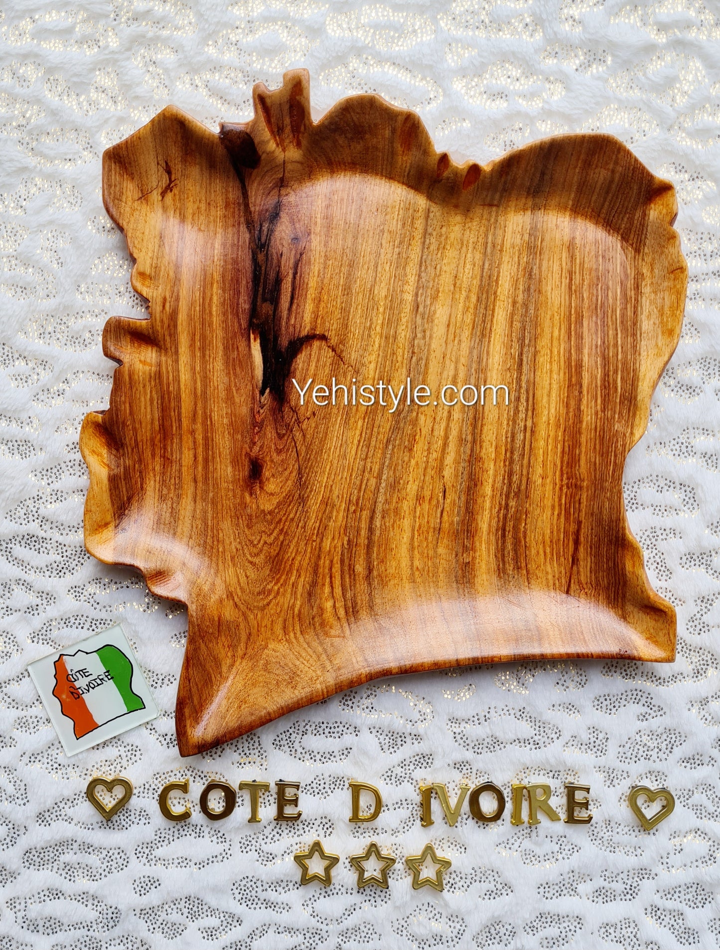 Assiette en bois Côte d'Ivoire