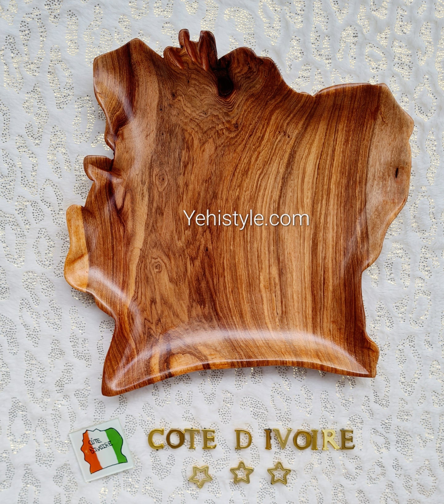 Assiette en bois Côte d'Ivoire