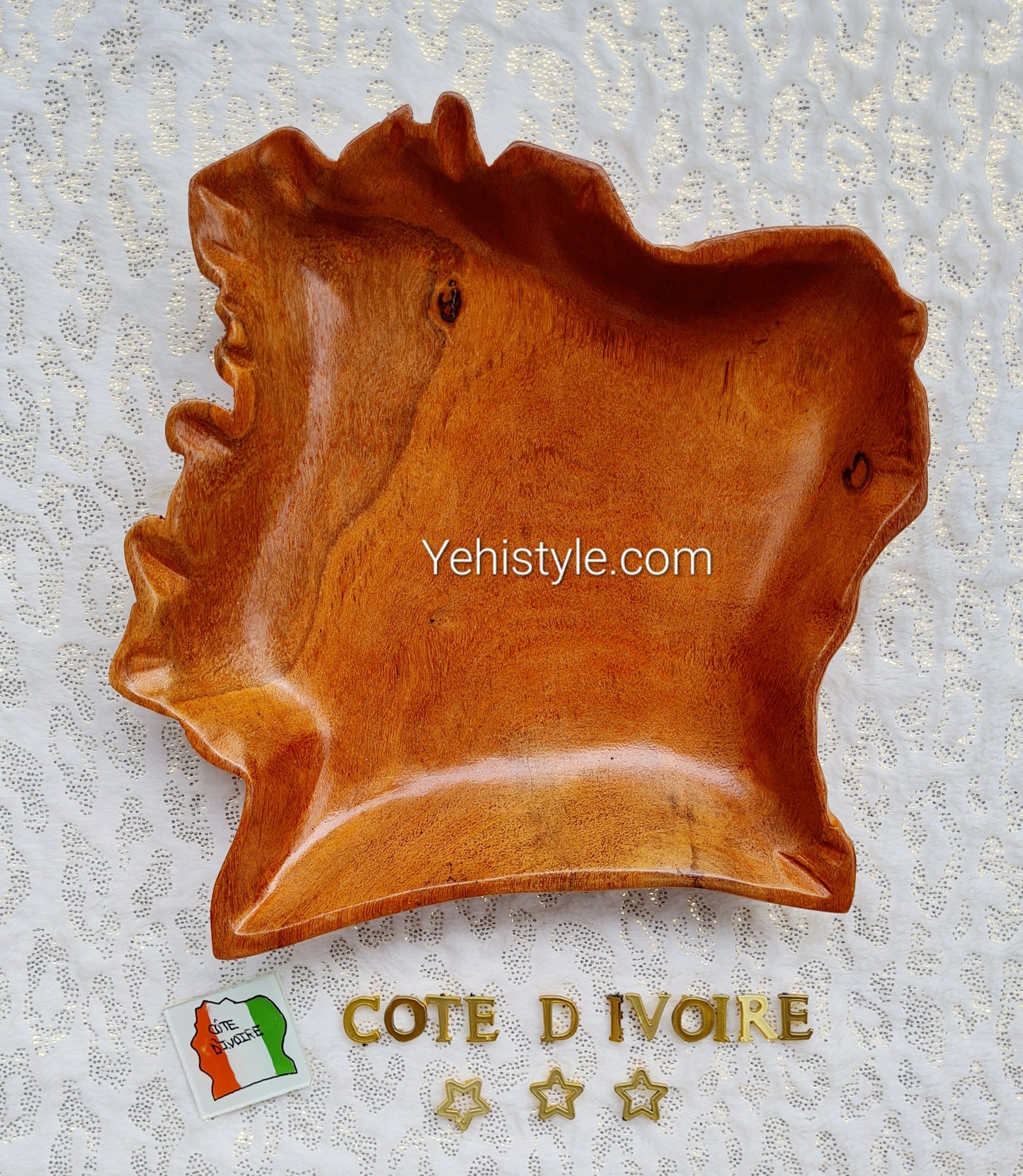 Assiette en bois Côte d'Ivoire