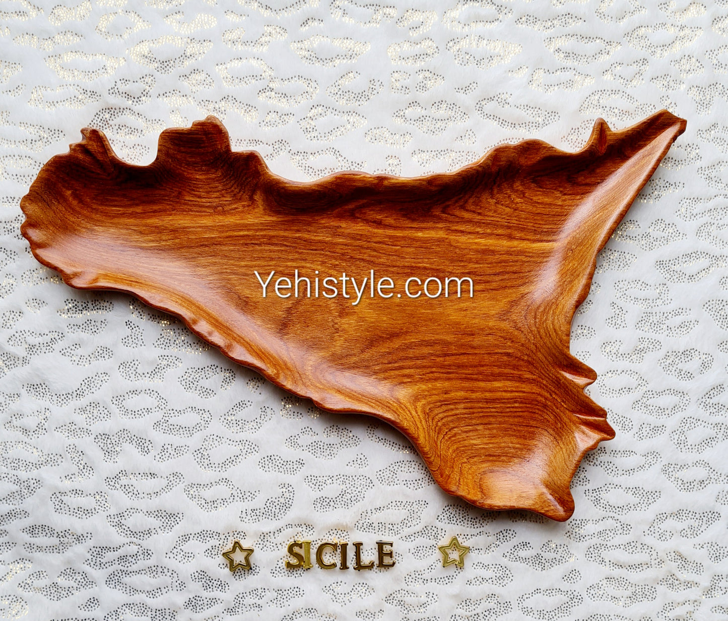 Assiette en bois Sicile