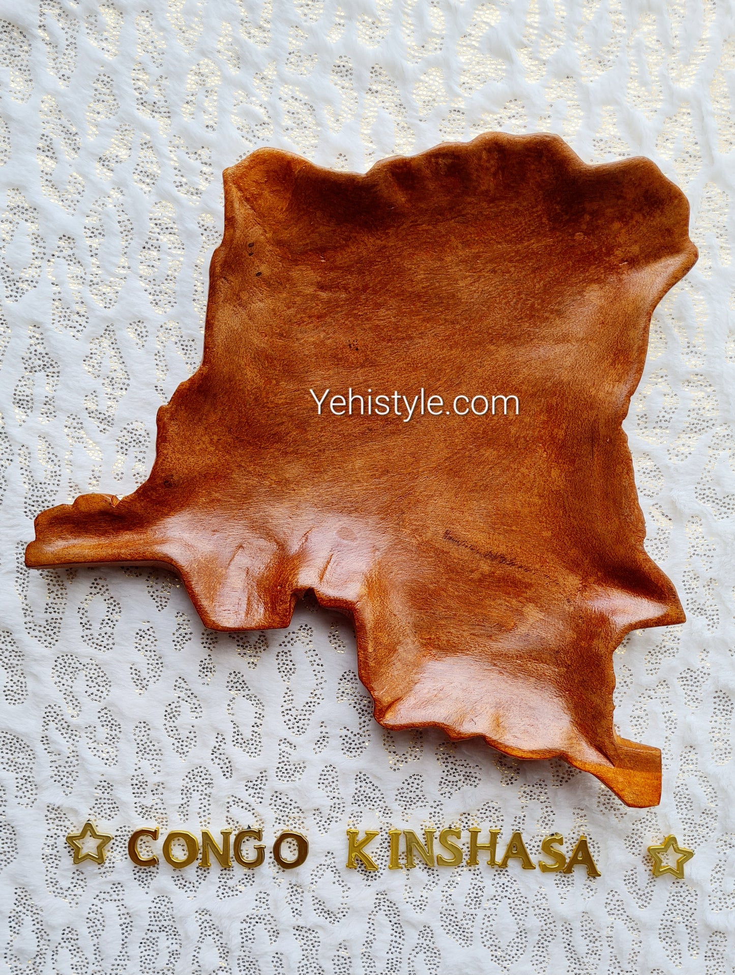 Assiette en bois Congo Kinshasa