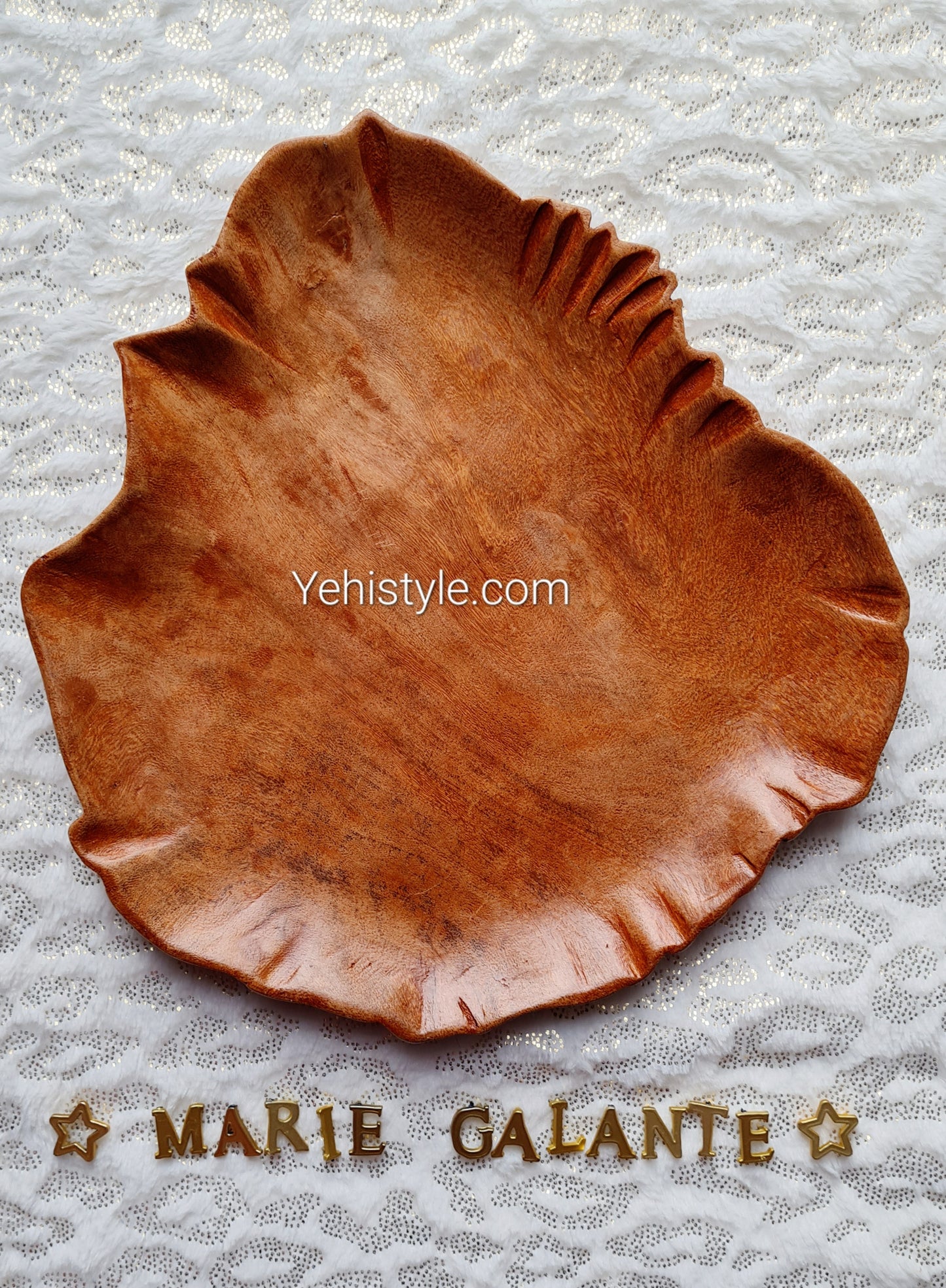 Assiette en bois Marie-Galante