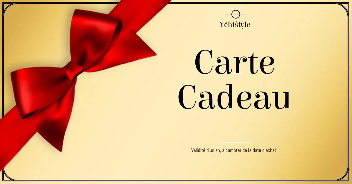 Carte cadeau Yéhistyle