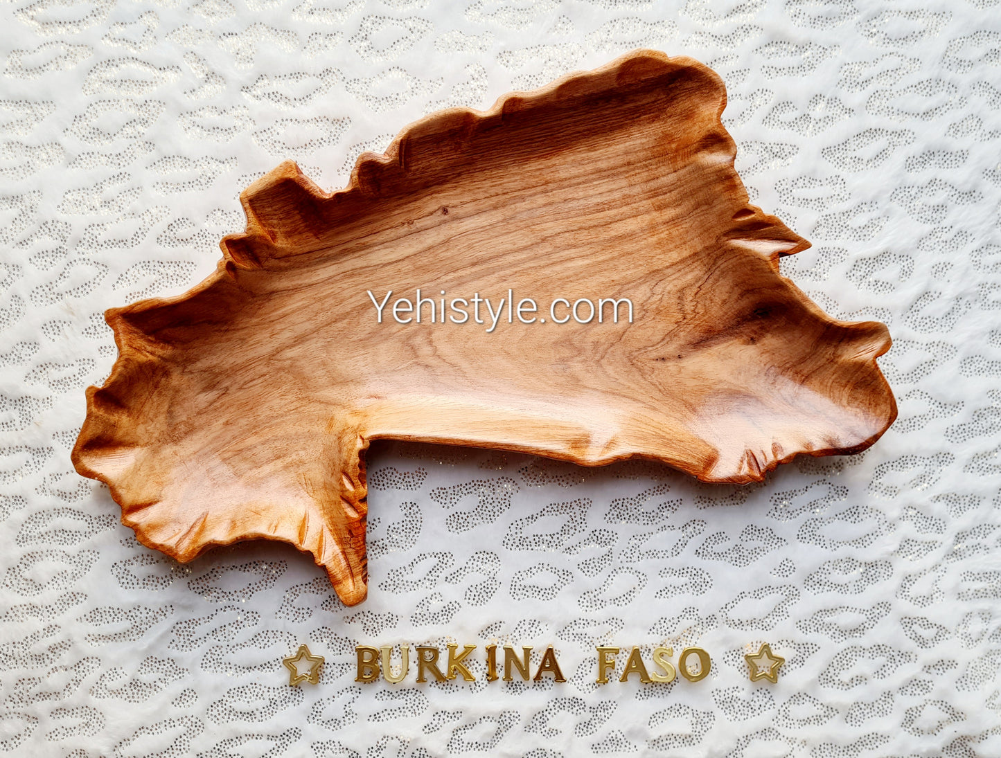 Assiette en bois Burkina Faso