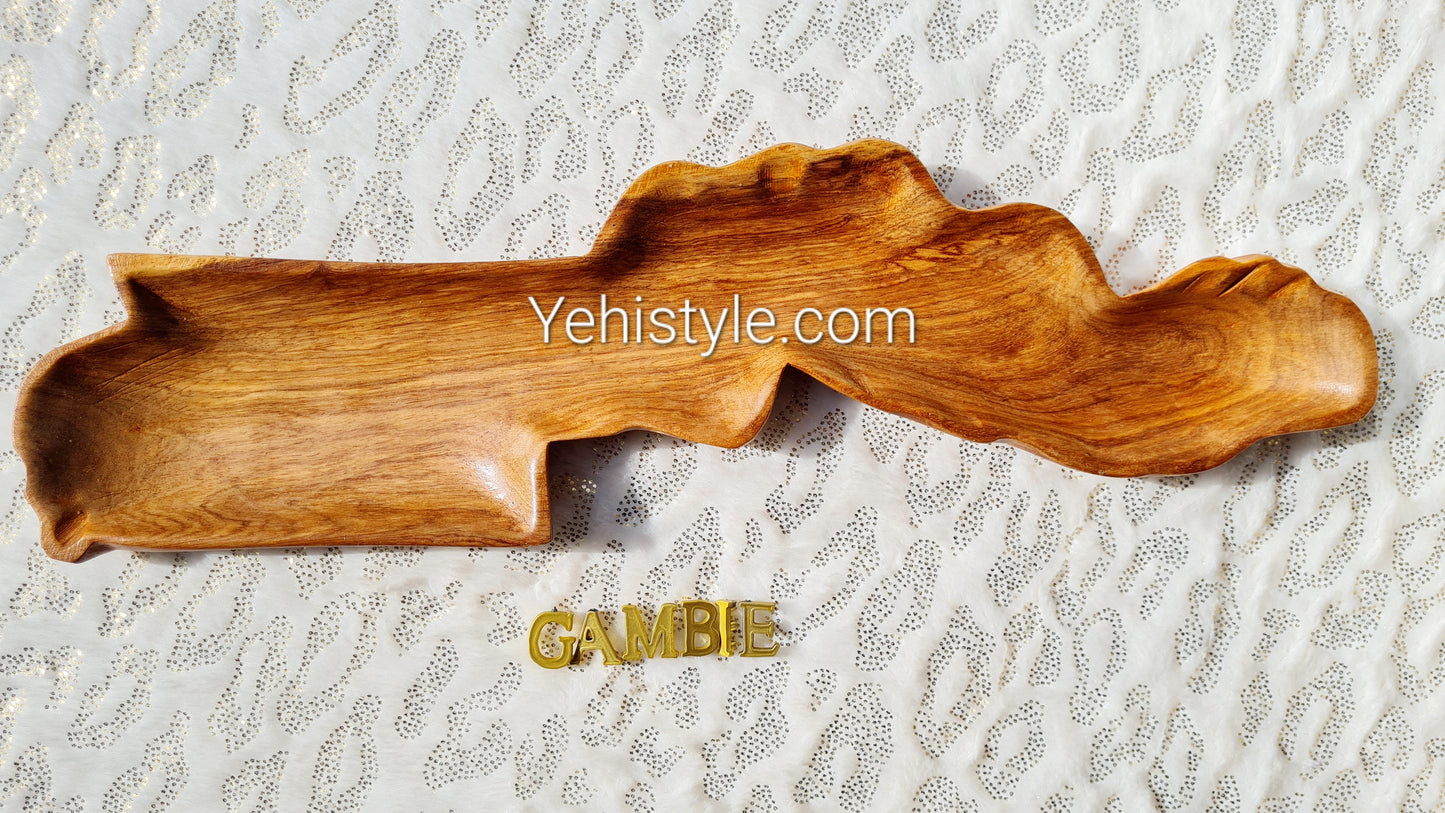 Assiette en bois Gambie