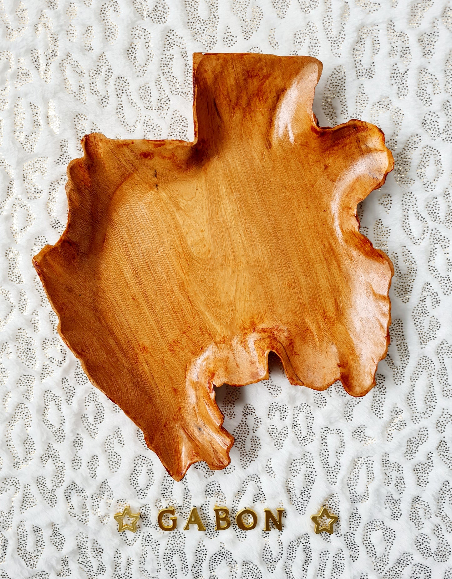 Assiette en bois Gabon