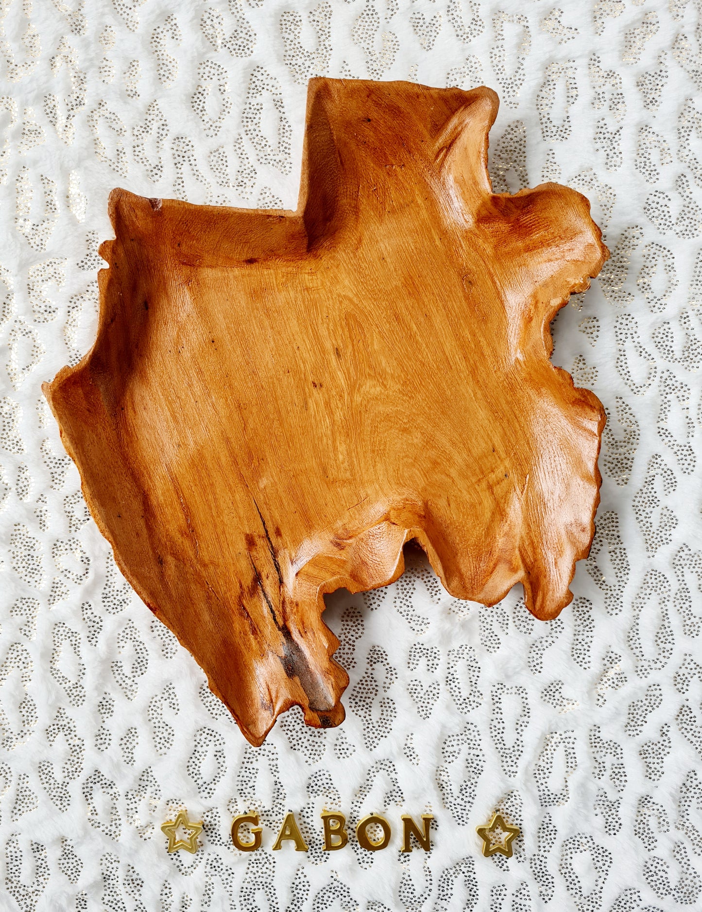 Assiette en bois Gabon