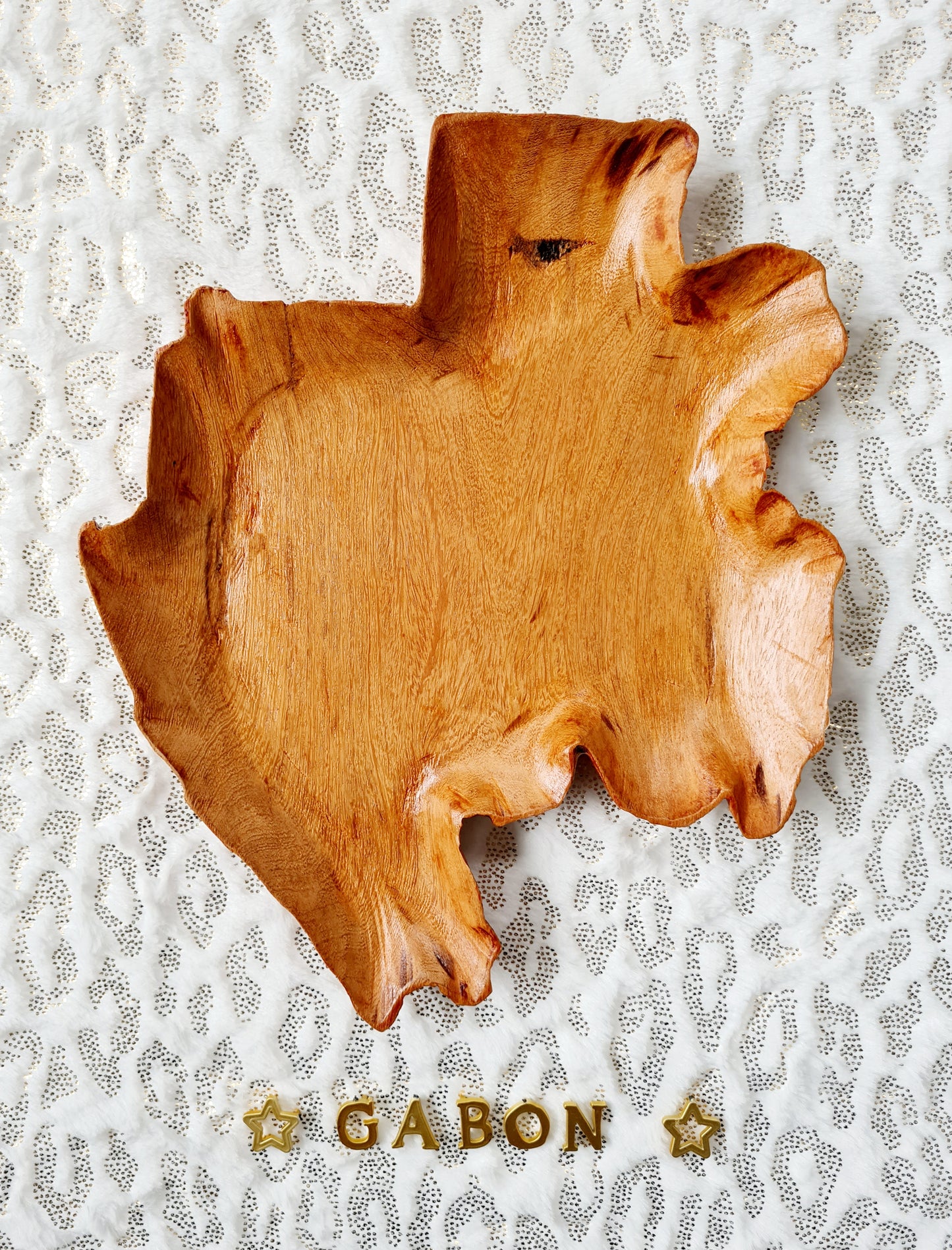Assiette en bois Gabon