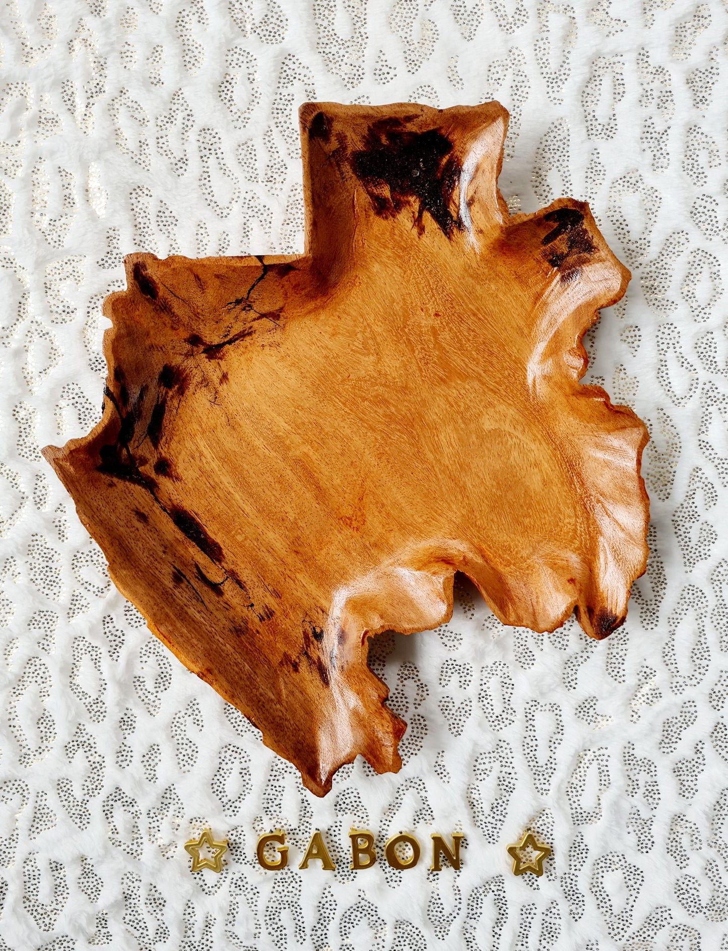 Assiette en bois Gabon