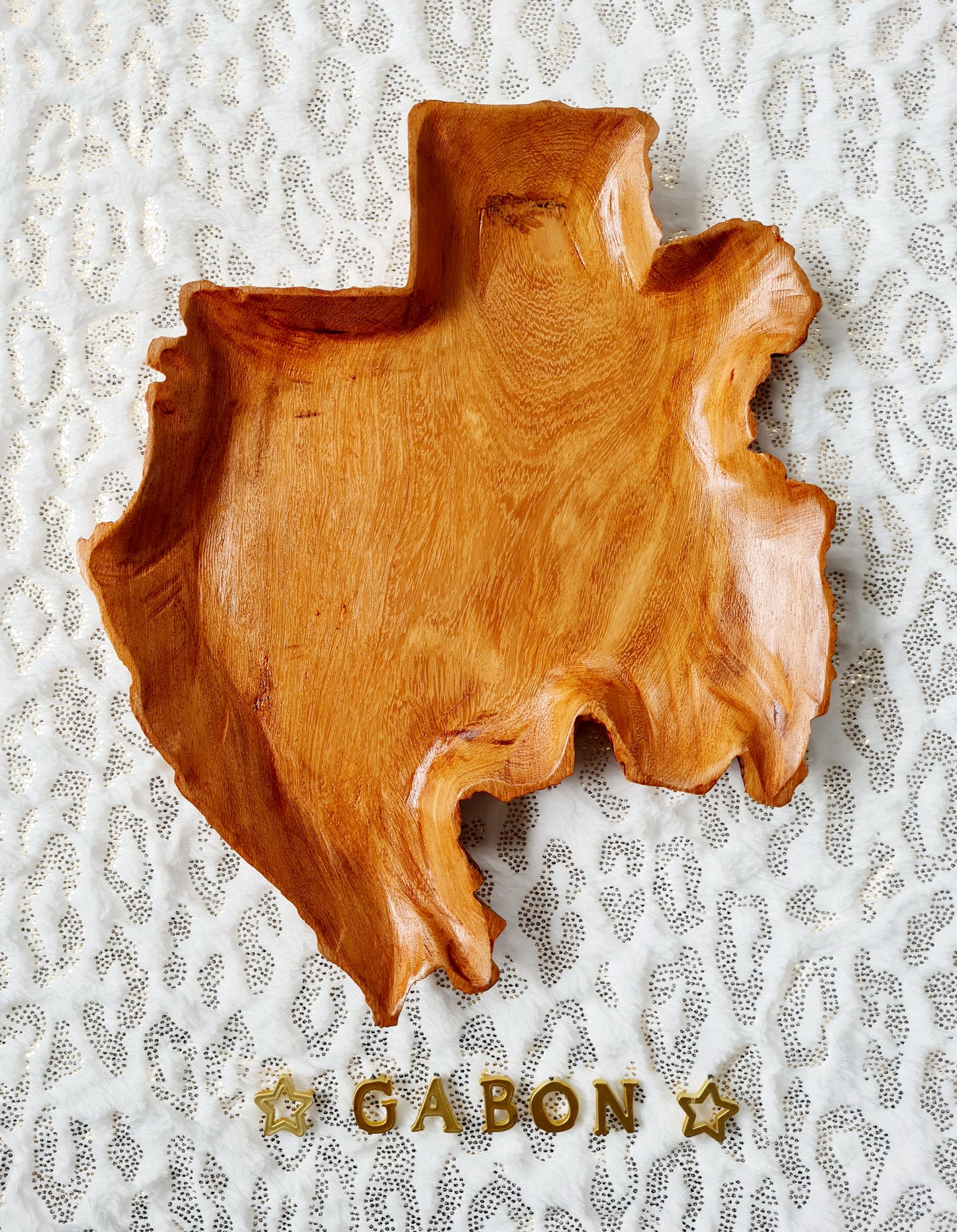 Assiette en bois Gabon