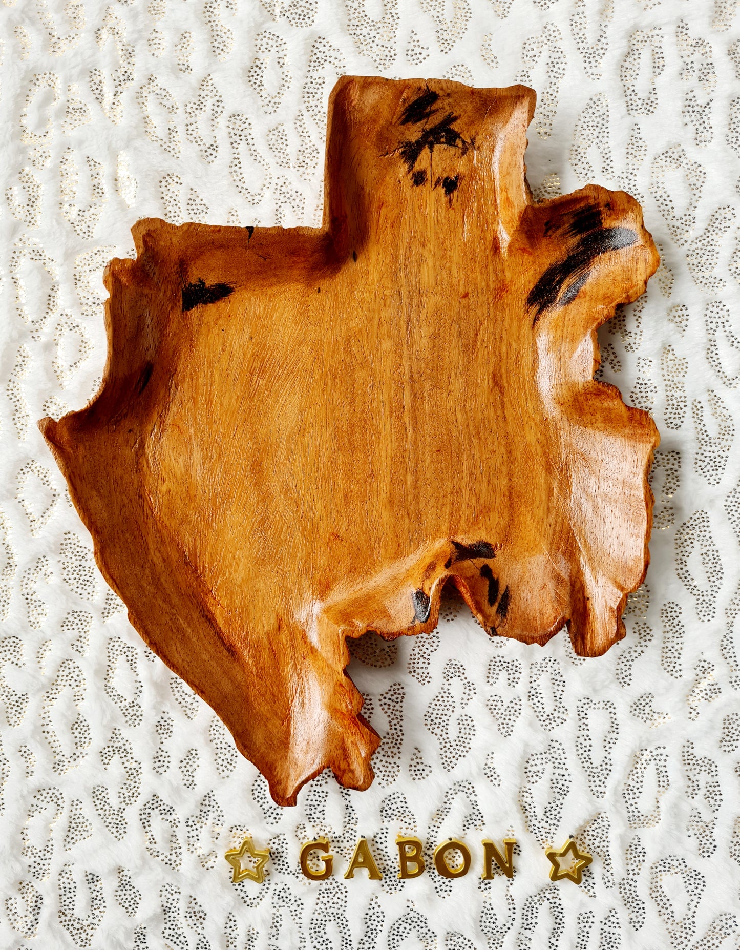Assiette en bois Gabon