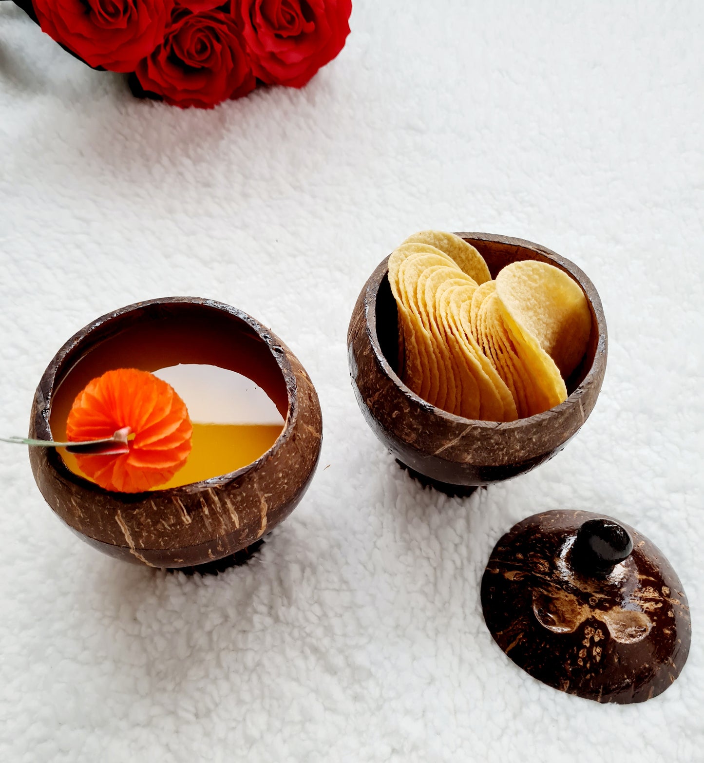 2 Bols en noix de coco
