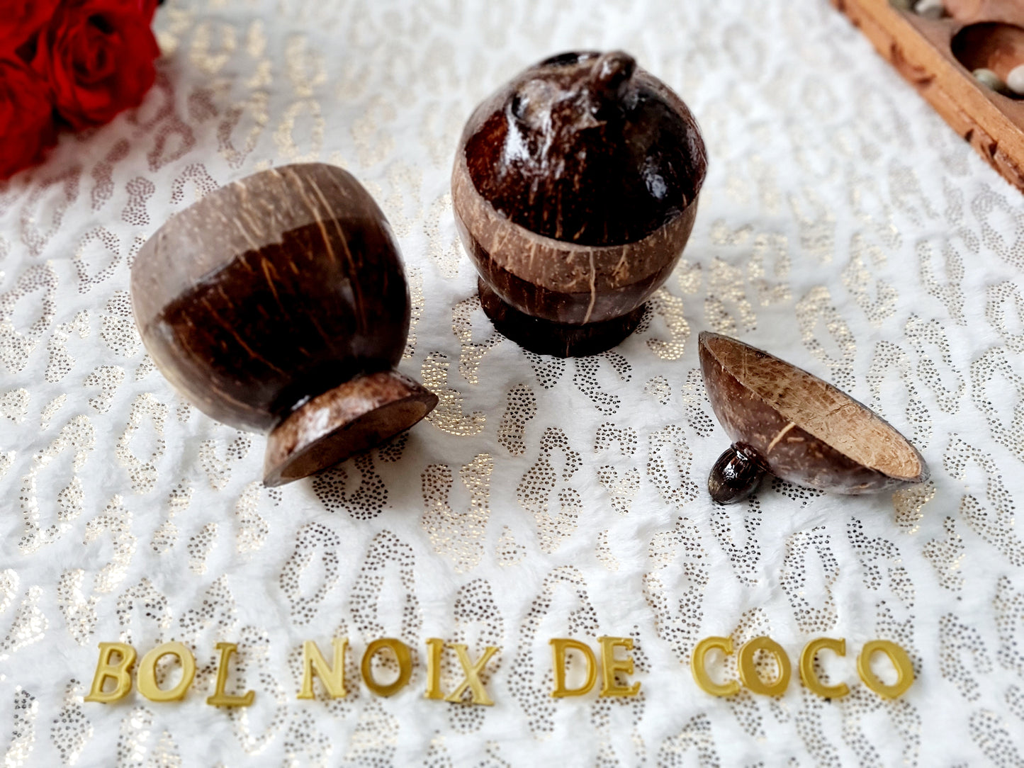2 Bols en noix de coco