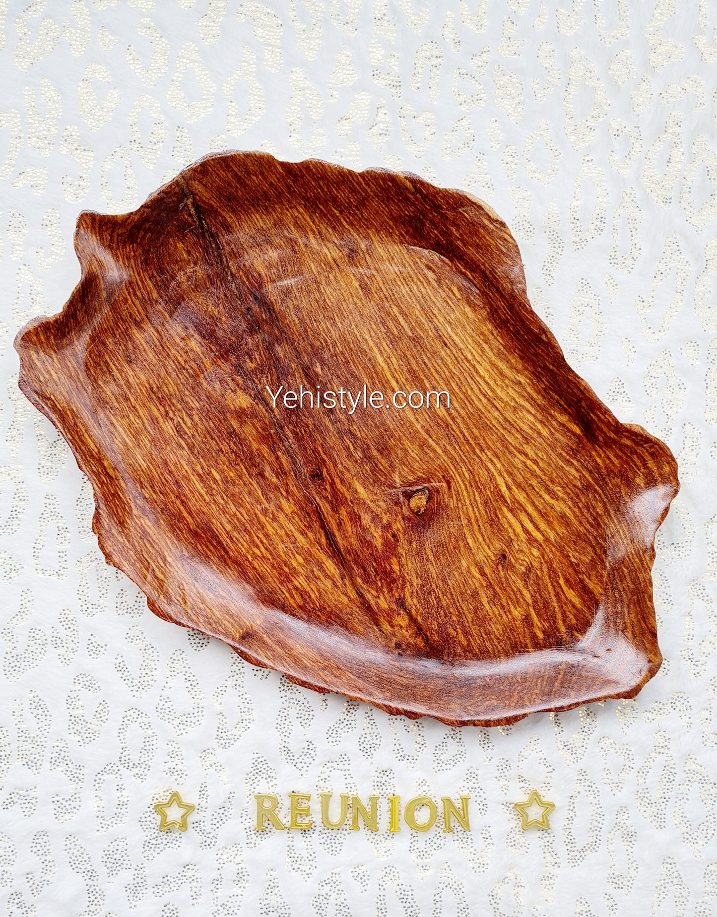 Assiette en bois Réunion