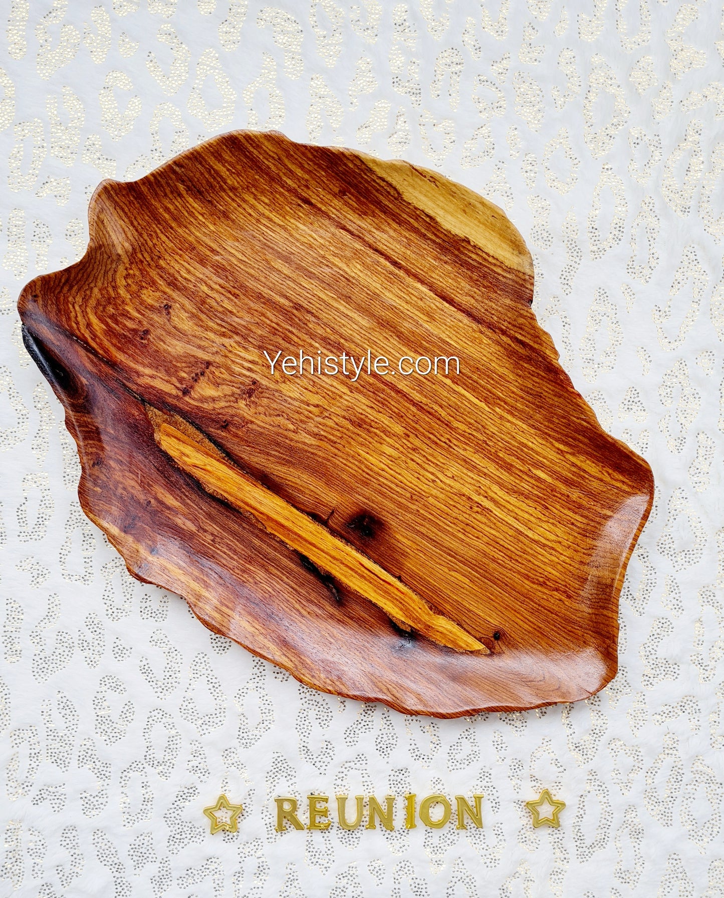 Assiette en bois Réunion