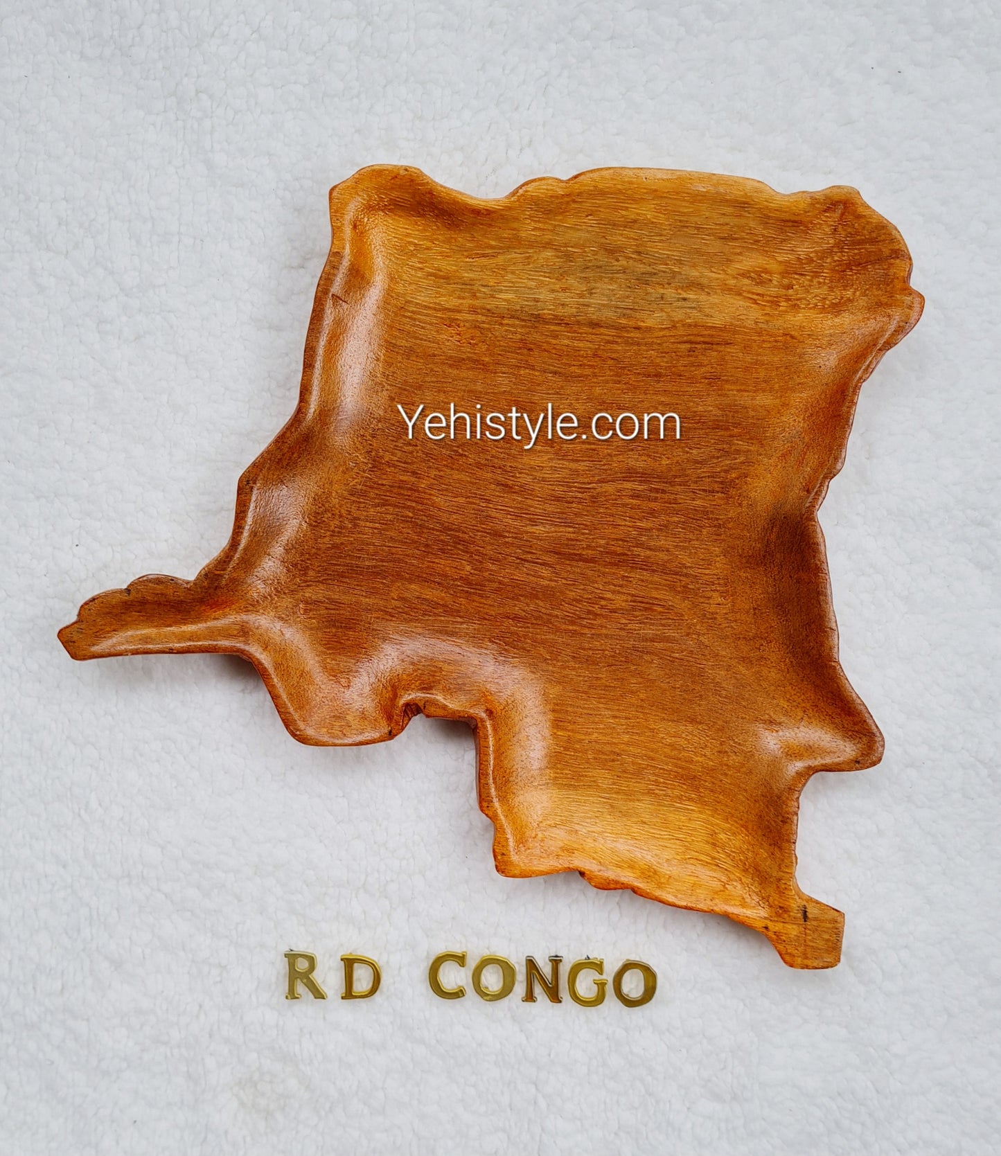 Assiette en bois Congo Kinshasa