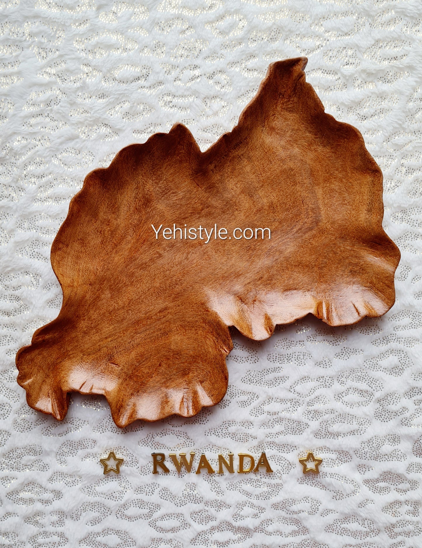 Assiette en bois Rwanda