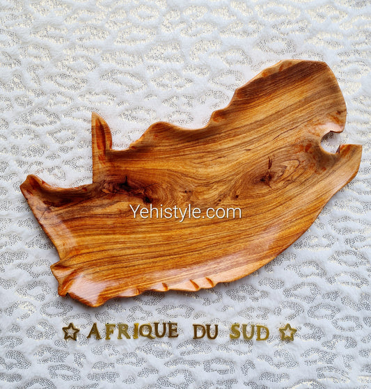 Assiette en bois Afrique du Sud