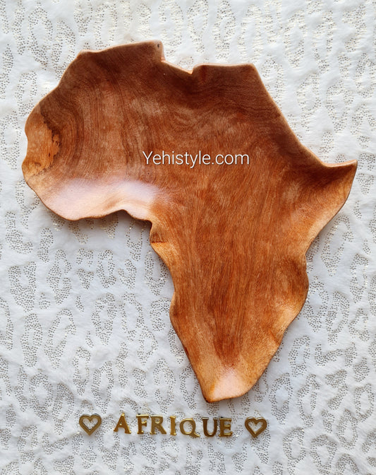 Assiette en bois Afrique - Sans compartiments