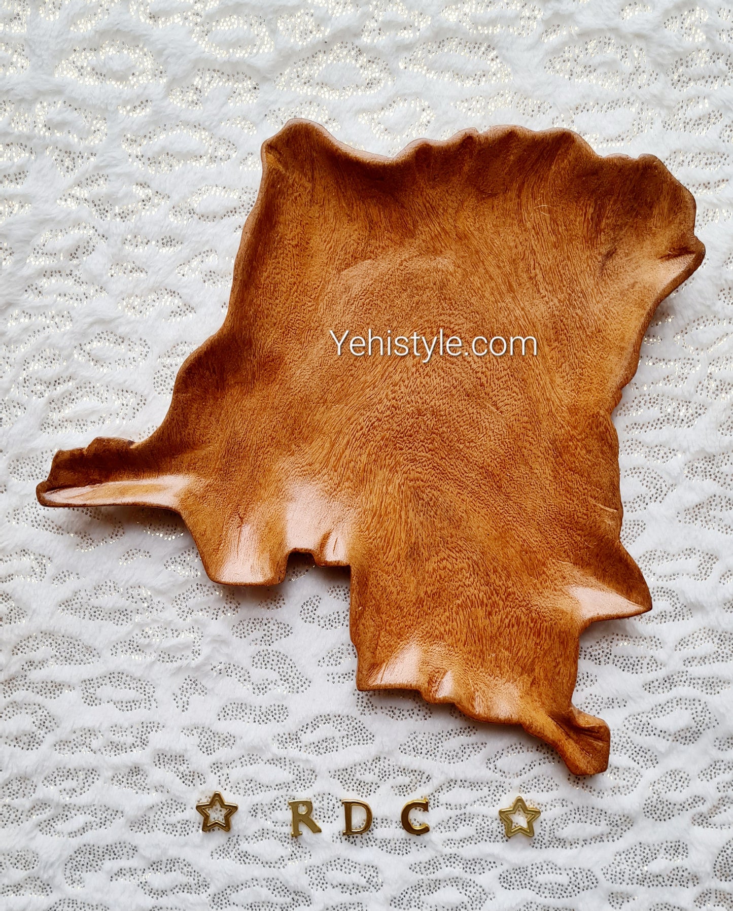 Assiette en bois Congo Kinshasa