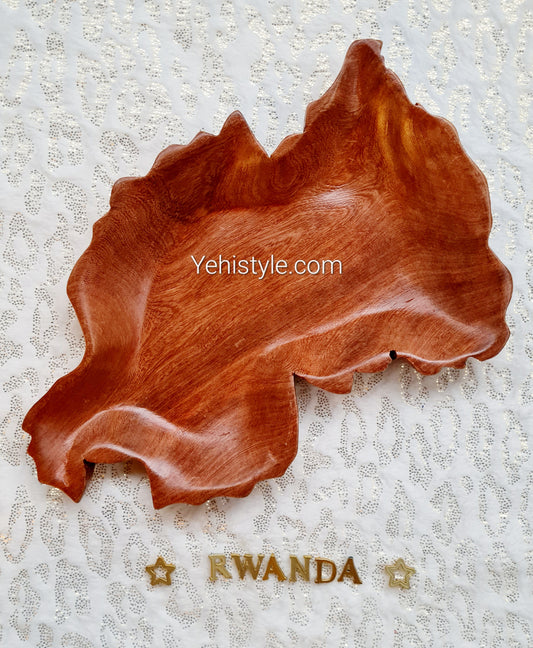 Assiette en bois Rwanda