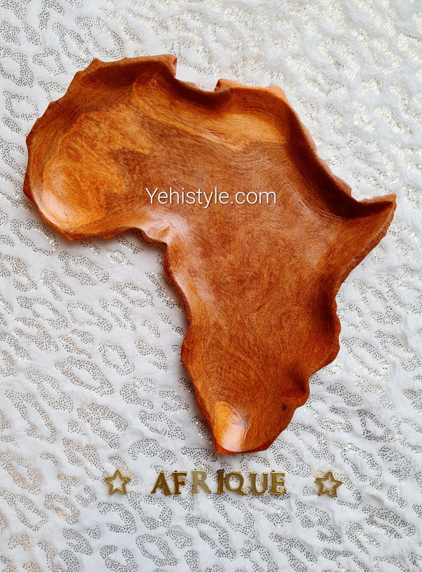 Assiette en bois Afrique - Sans compartiments