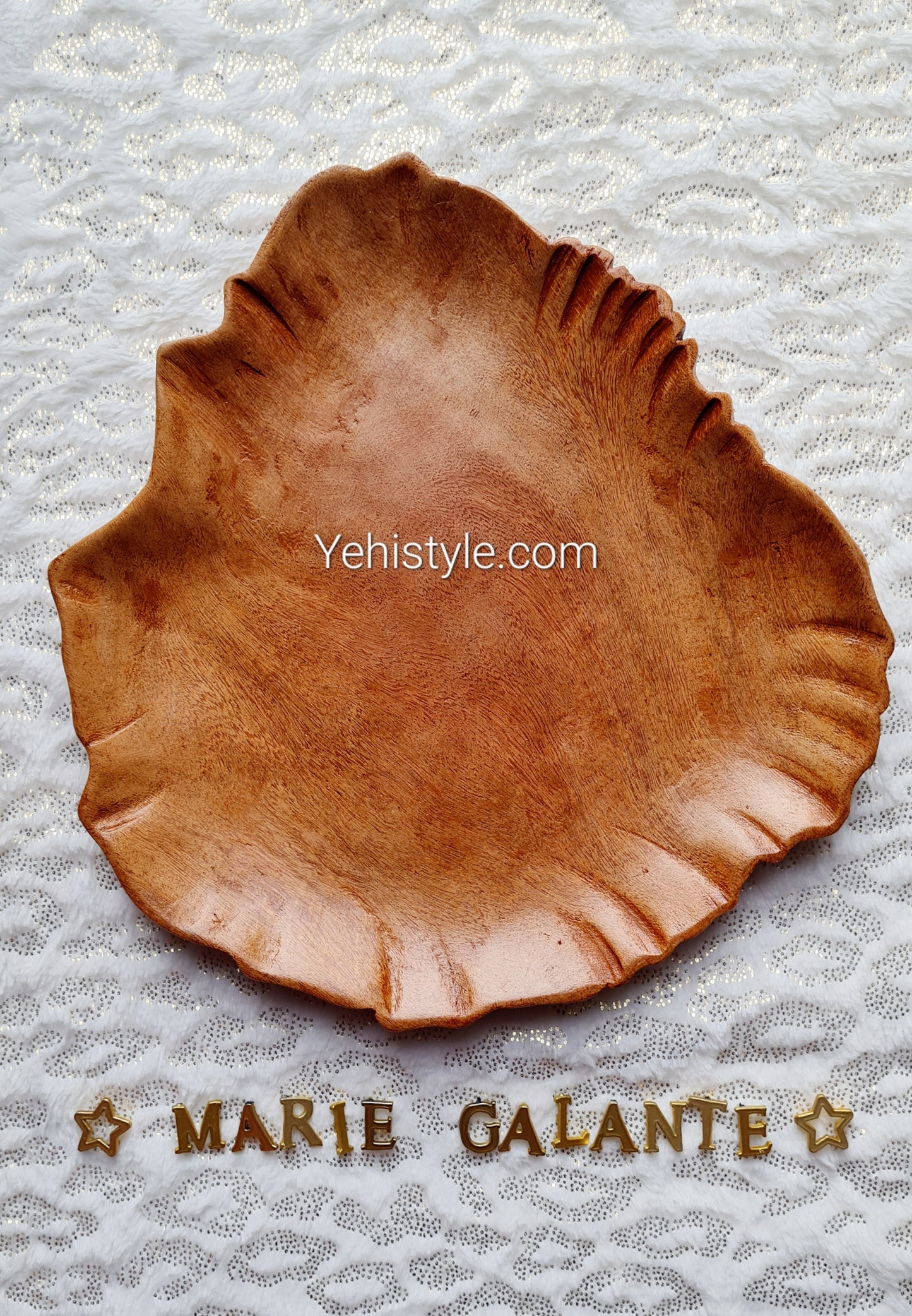 Assiette en bois Marie-Galante