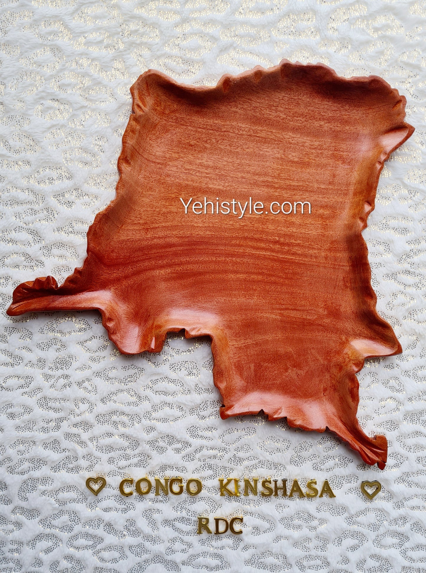 Grand plat en bois Congo Kinshasa