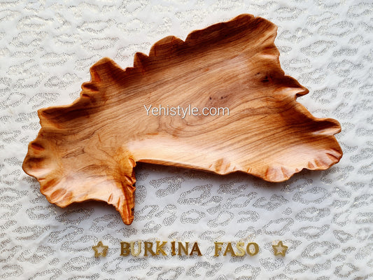 Assiette en bois Burkina Faso