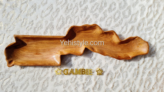 Assiette en bois Gambie