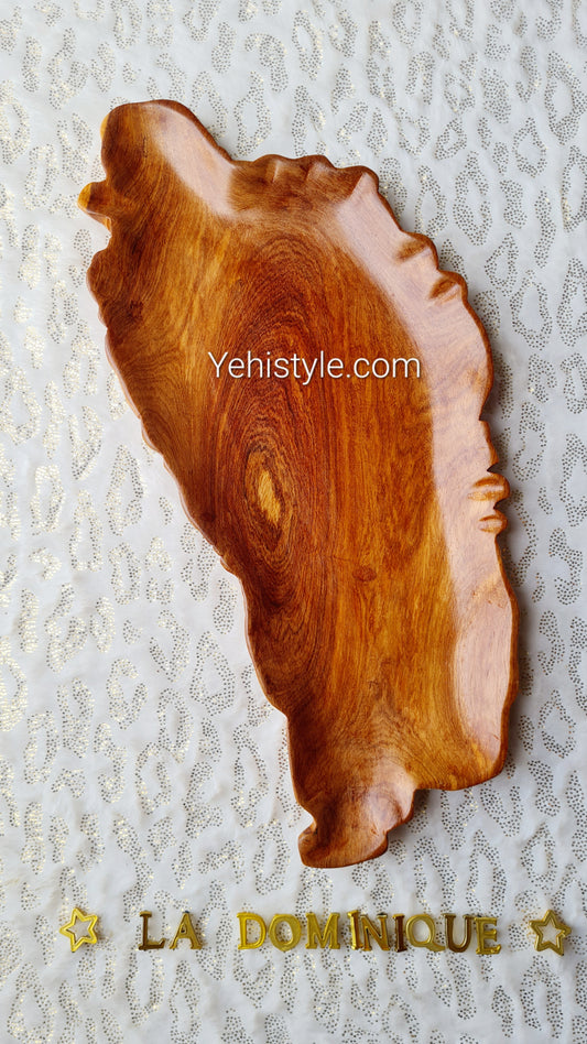 Assiette en bois La Dominique