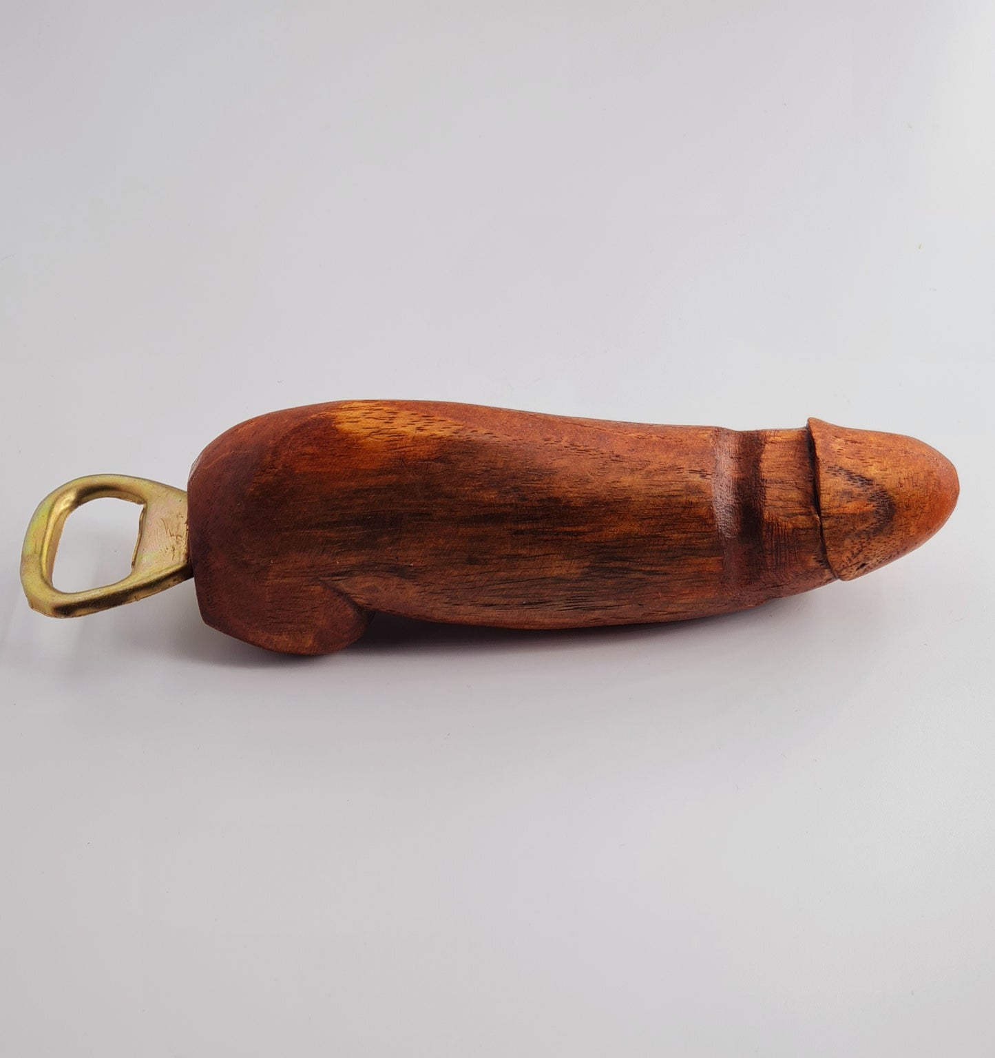 Décapsuleur en bois en forme de phallus