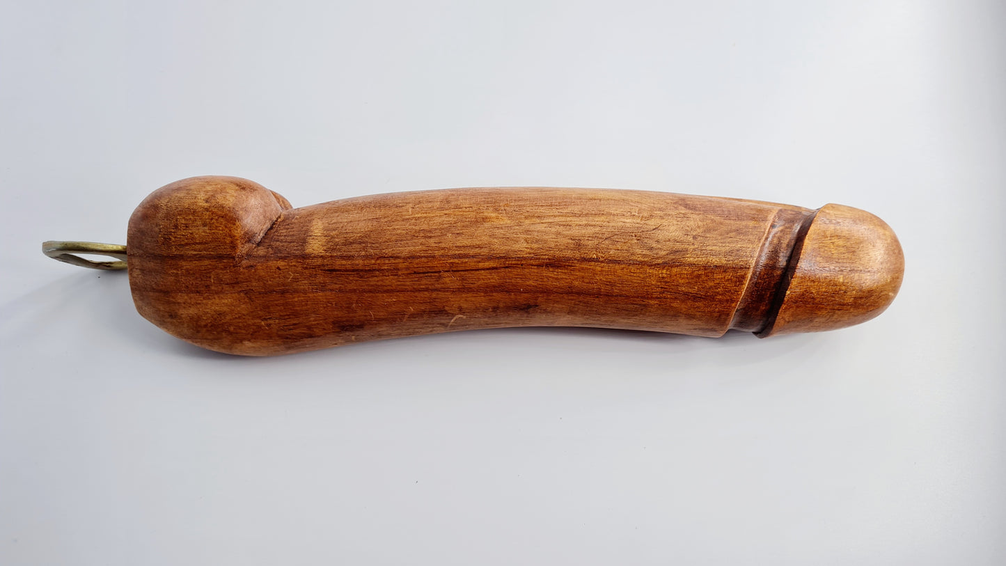 Décapsuleur XL en bois en forme de phallus