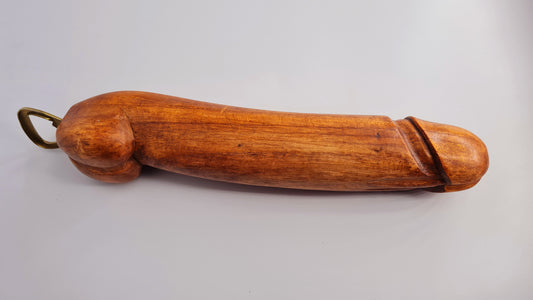 Décapsuleur XL en bois en forme de phallus