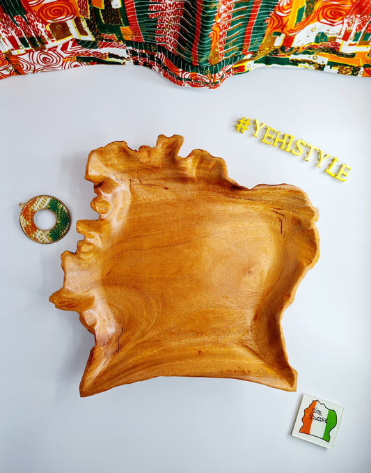 Assiette en bois Côte d'Ivoire