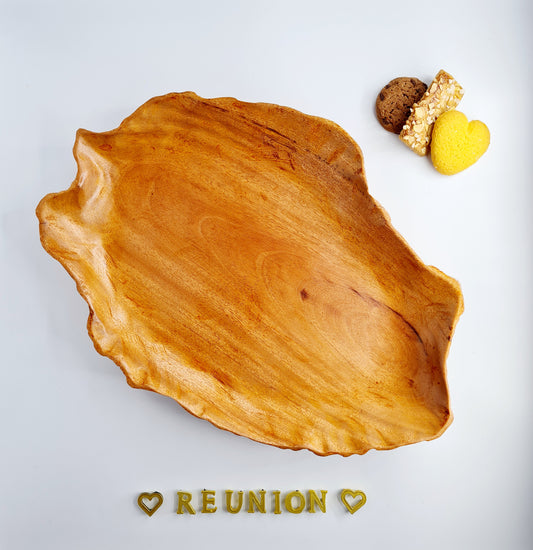 Assiette en bois Réunion