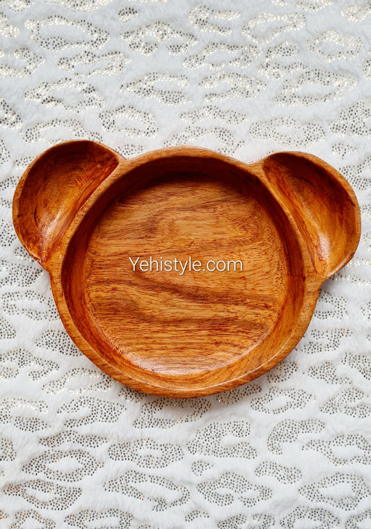 Assiette de Bébé en bois - Baby Love Ourson - Bout'Chou